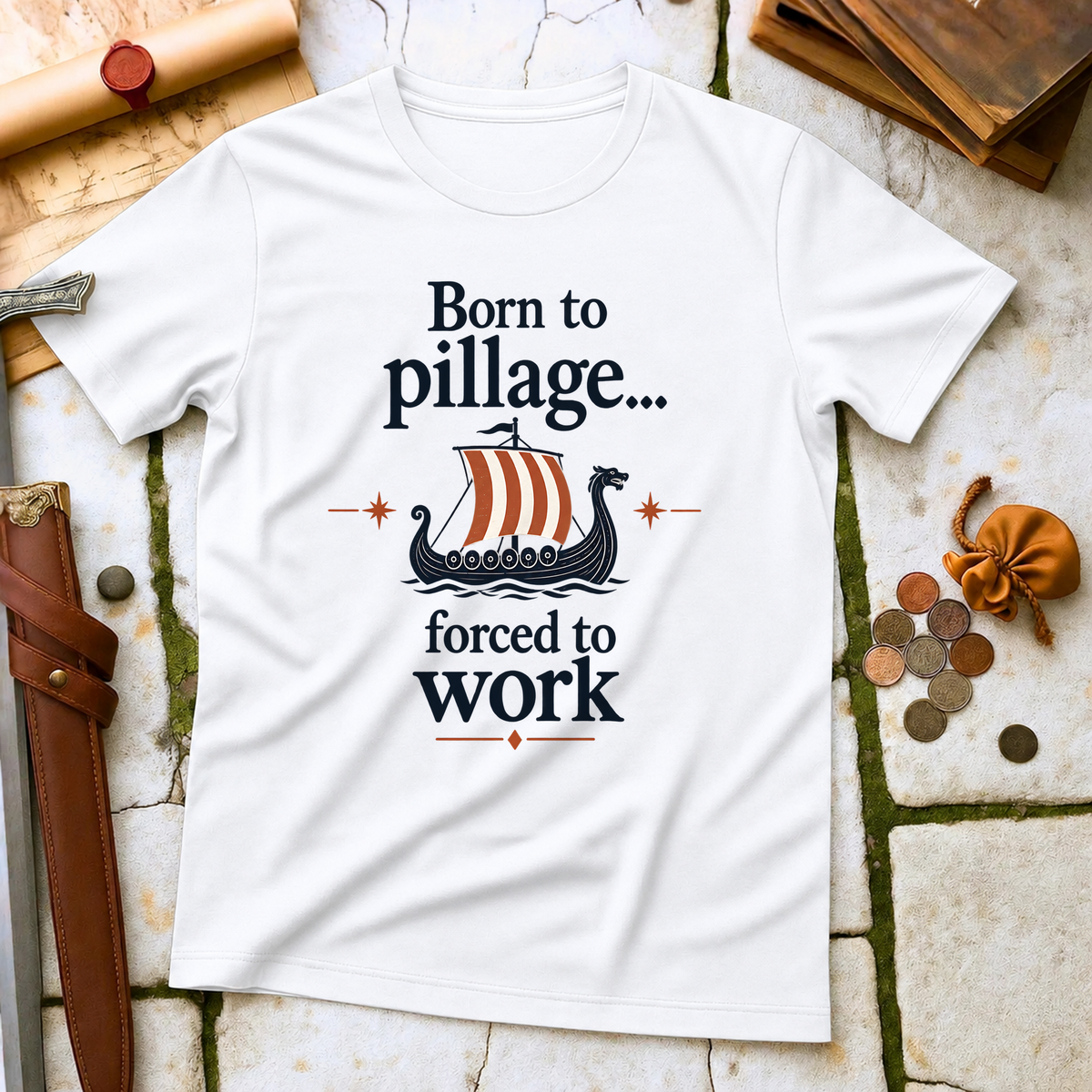 Born to Pillage T-Shirt - White
