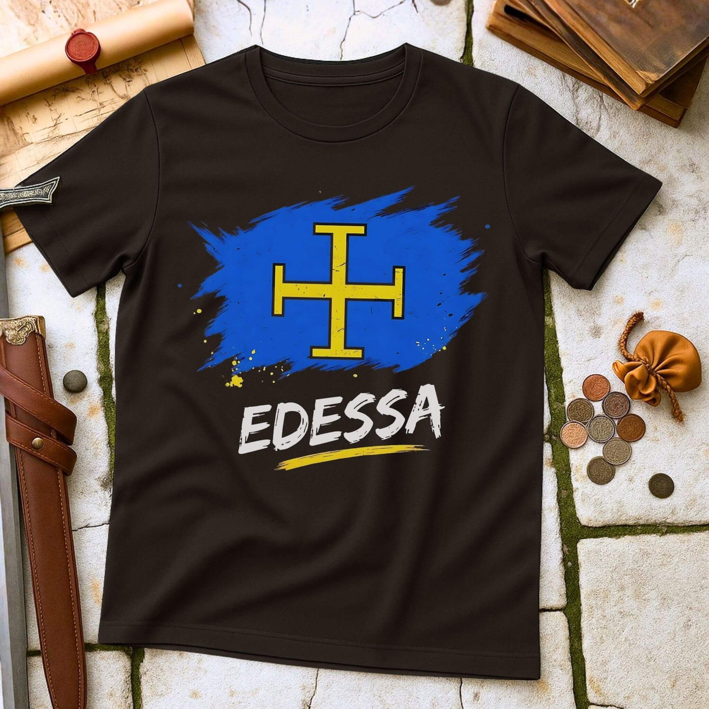 Edessa Crusader Cross T-Shirt | County of Edessa Medieval History Tee