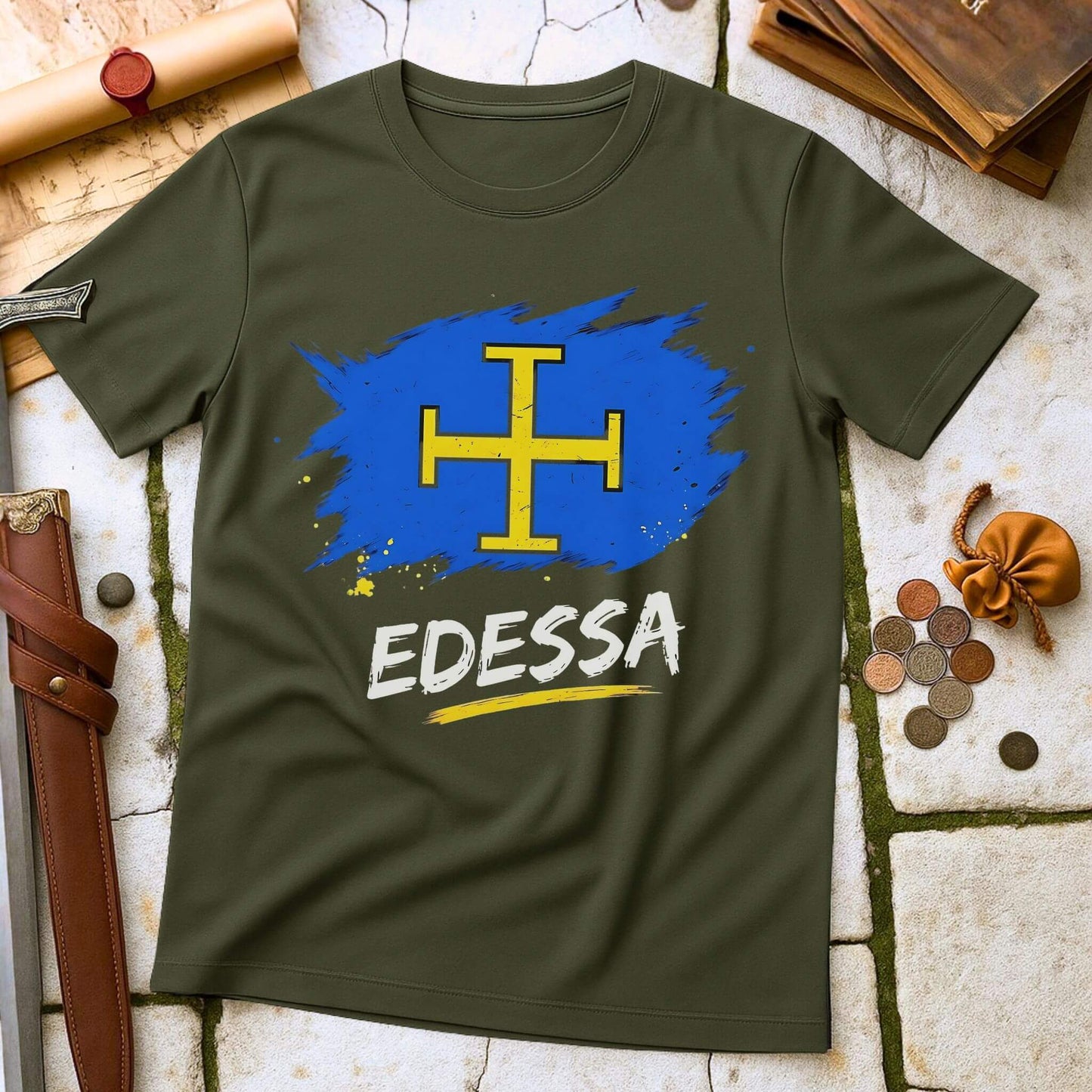 Edessa Crusader Cross T-Shirt | County of Edessa Medieval History Tee