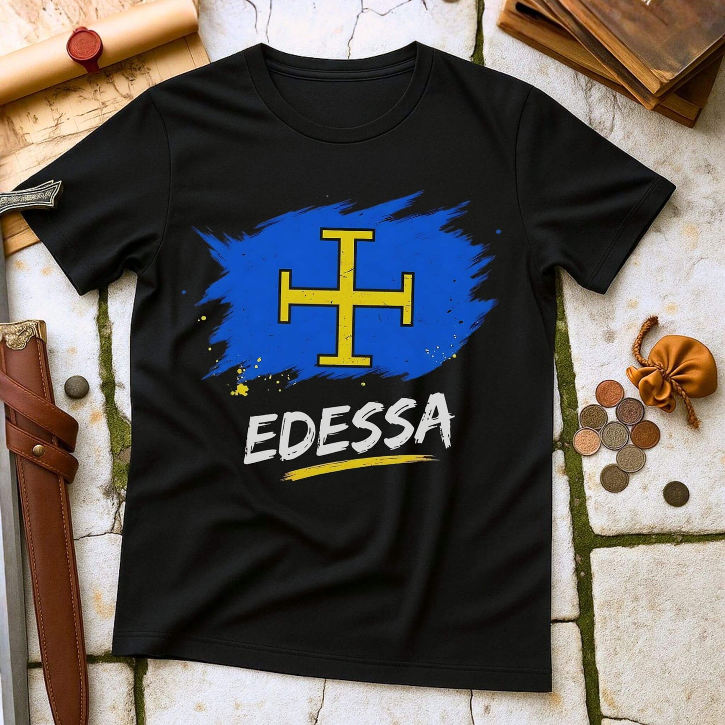 Edessa Crusader Cross T-Shirt | County of Edessa Medieval History Tee