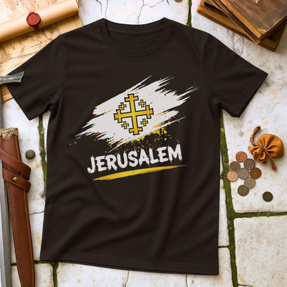 Kingdom of Jerusalem T-Shirt | Crusades Medieval History Symbol Tee