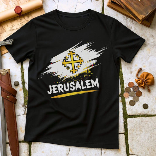 Kingdom of Jerusalem T-Shirt | Crusades Medieval History Symbol Tee
