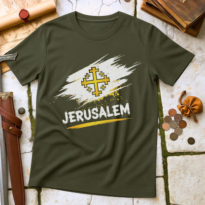 Kingdom of Jerusalem T-Shirt | Crusades Medieval History Symbol Tee