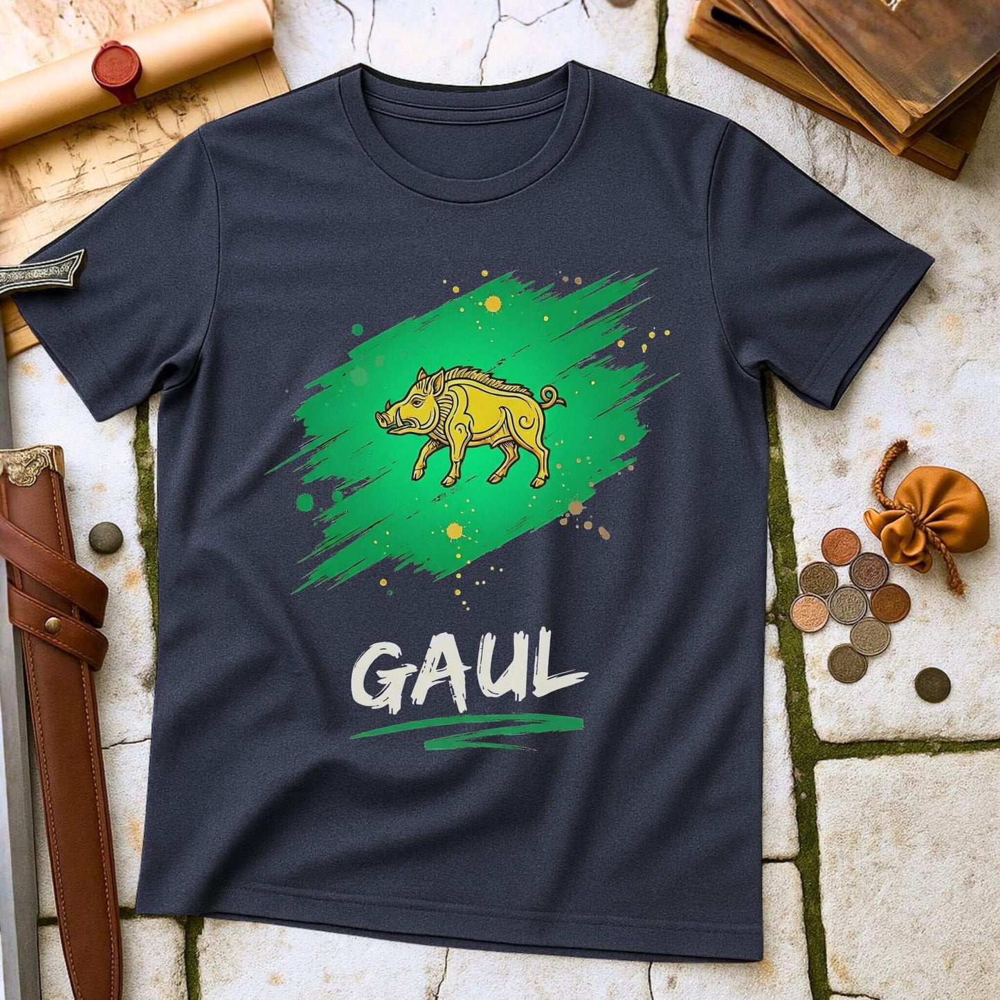 Gaul Celtic Boar T-Shirt | Ancient Roman History Vercingetorix Tee