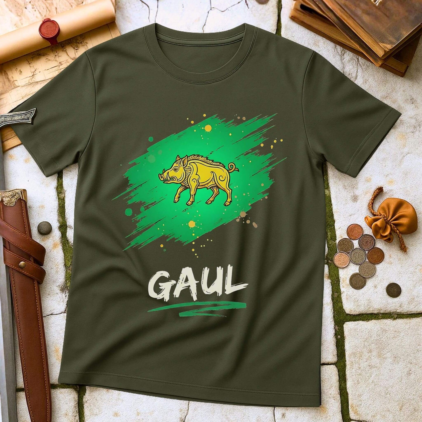 Gaul Celtic Boar T-Shirt | Ancient Roman History Vercingetorix Tee