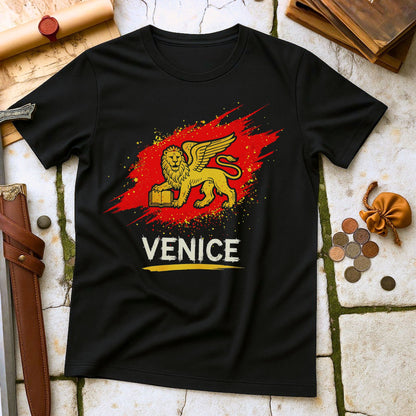 Venice Winged Lion T-Shirt | St Mark Republic History Tee | Italian City Travel Gift