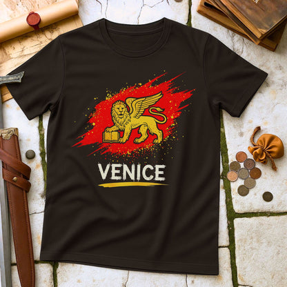 Venice Winged Lion T-Shirt | St Mark Republic History Tee | Italian City Travel Gift
