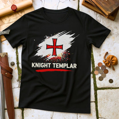 Knight Templar Order T-Shirt | Medieval Crusader History Tee | Military Order History Gift