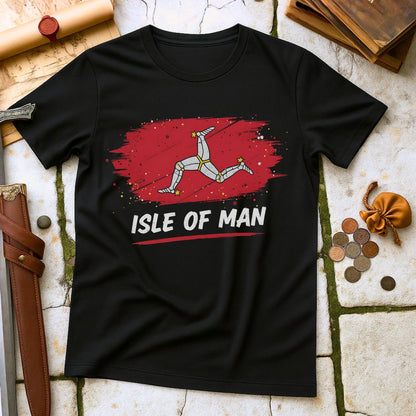 Isle of Man Triskelion T-Shirt | Celtic Viking Heritage Apparel | Manx Flag Pride Gift