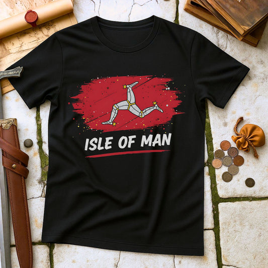 Isle of Man Triskelion T-Shirt | Celtic Viking Heritage Apparel | Manx Flag Pride Gift