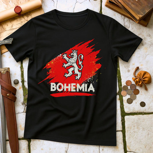 Bohemia Heraldry Lion T-Shirt | Czech History Central Europe Tee | Prague Travel Souvenir Gift