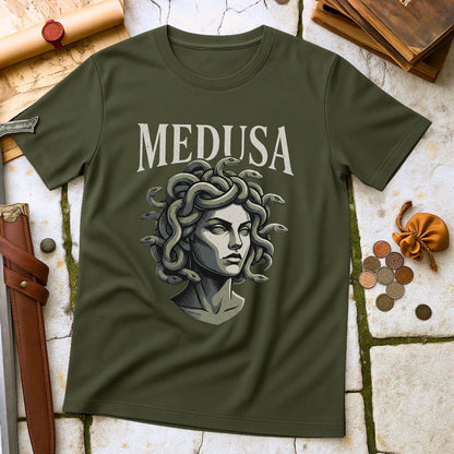 Medusa Greek Mythology T-Shirt | Gorgon Symbolism Ancient Greece Tee | Powerful Female Figure Gift