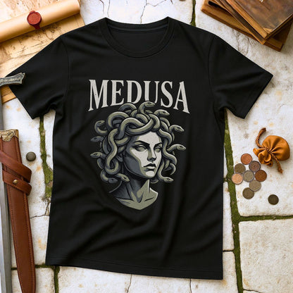 Medusa Greek Mythology T-Shirt | Gorgon Symbolism Ancient Greece Tee | Powerful Female Figure Gift