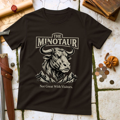 The Minotaur Greek Mythology T-Shirt | Labyrinth Legend Humor Tee | Crete Ancient History Gift