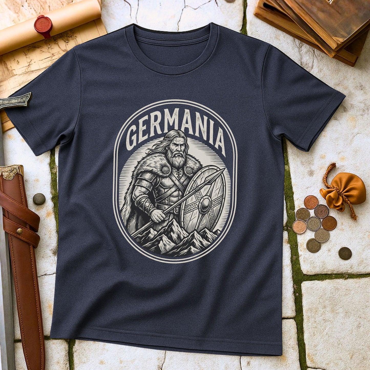 Germania Ancient History T-Shirt | Germanic Warrior Barbarian Tee | Pre-Roman Empire History Gift