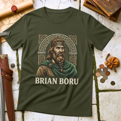 Brian Boru High King of Ireland T-Shirt | Viking Celtic History Apparel | Irish Medieval Heritage Gift