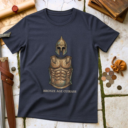 Bronze Age Cuirass T-Shirt | Ancient Military Archaeology Tee | Historical Warrior Enthusiast Gift
