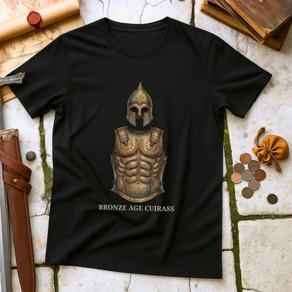 Bronze Age Cuirass T-Shirt | Ancient Military Archaeology Tee | Historical Warrior Enthusiast Gift