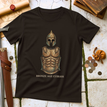 Bronze Age Cuirass T-Shirt | Ancient Military Archaeology Tee | Historical Warrior Enthusiast Gift