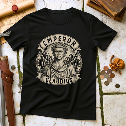 Emperor Claudius Roman History T-Shirt | Julio-Claudian Dynasty Leader Tee | Classical Rome Scholar Gift