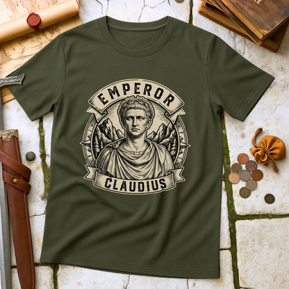 Emperor Claudius Roman History T-Shirt | Julio-Claudian Dynasty Leader Tee | Classical Rome Scholar Gift