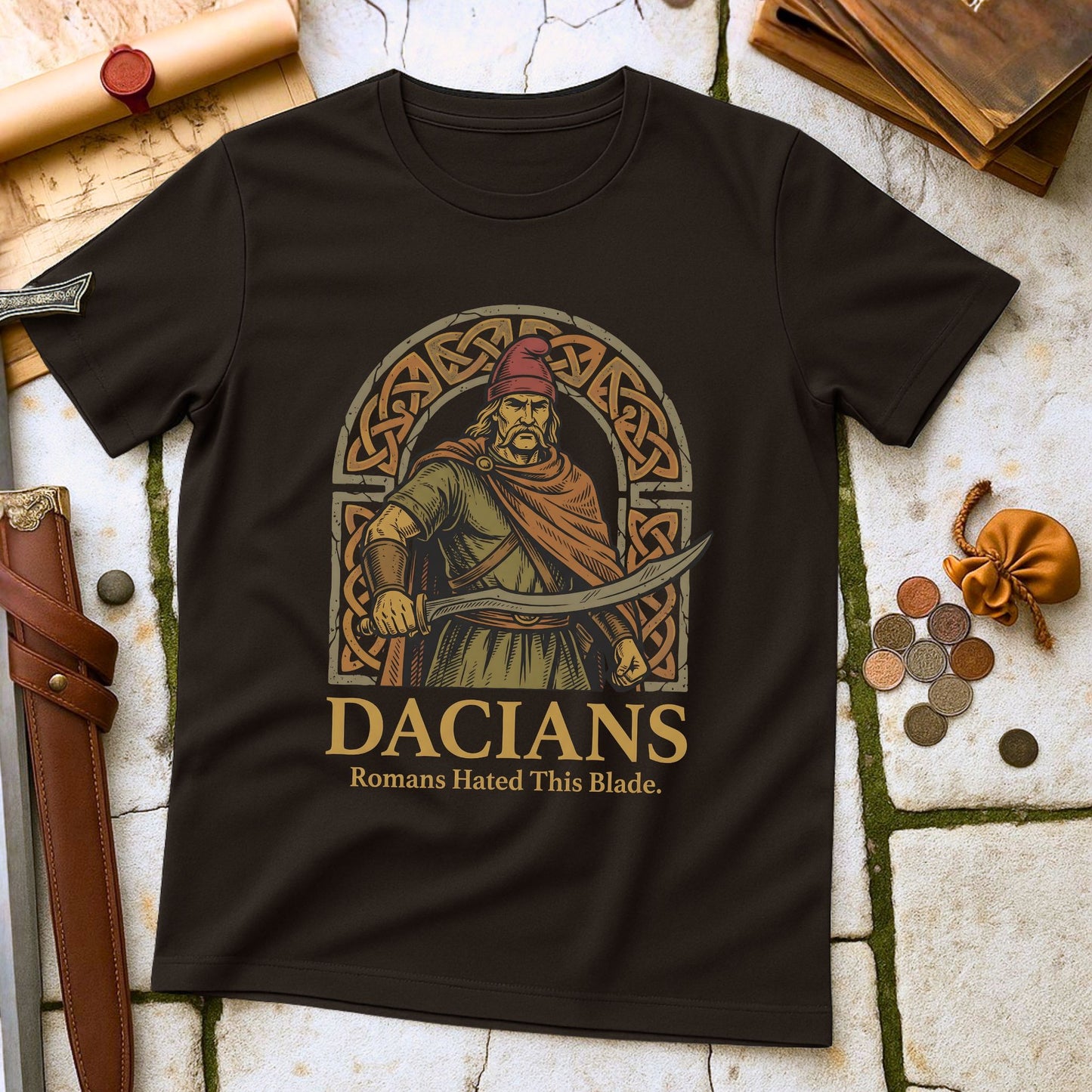 Dacian Warrior Falx T-Shirt| Ancient History Tee | Romans Hated This Blade T-Shirt