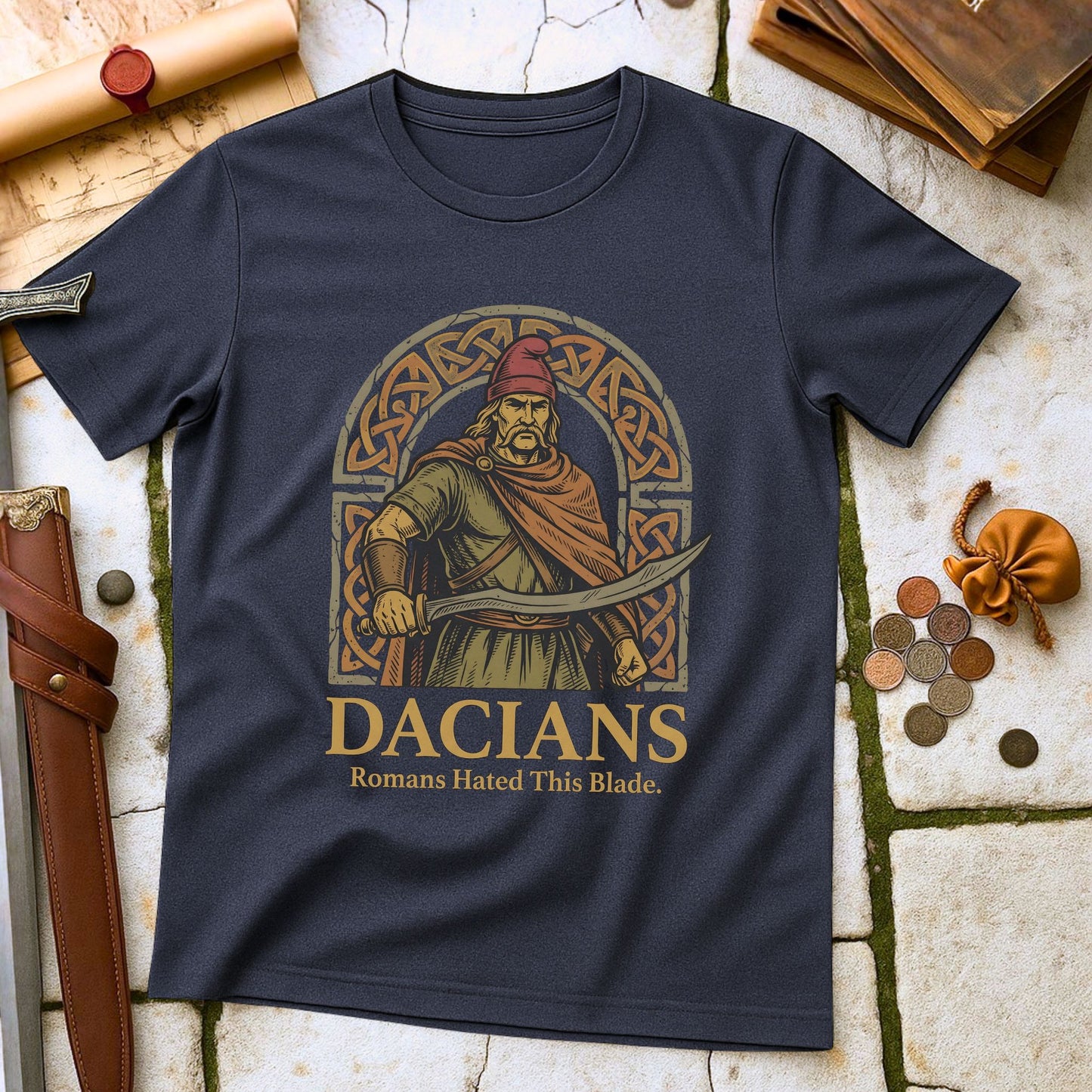 Dacian Warrior Falx T-Shirt| Ancient History Tee | Romans Hated This Blade T-Shirt