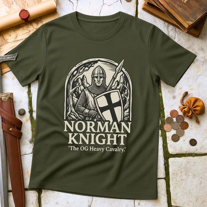 Norman Knight OG Heavy Cavalry T-Shirt | Medieval Conquest History Tee | Military History Reenactor Gift