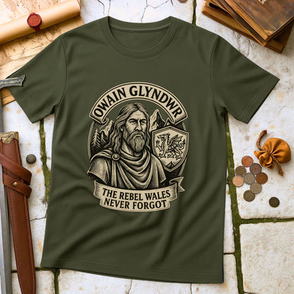 Owain Glyndwr Rebel Wales T-Shirt | Welsh Independence History Tee | Medieval Welsh Heritage Gift