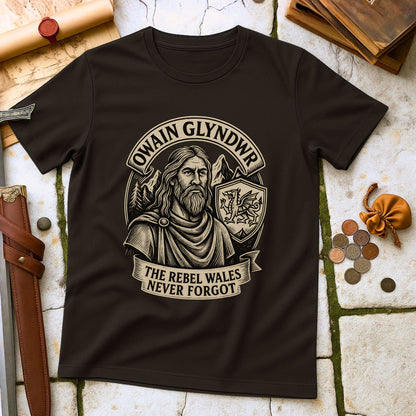 Owain Glyndwr Rebel Wales T-Shirt | Welsh Independence History Tee | Medieval Welsh Heritage Gift