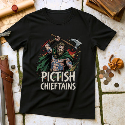 Pictish Chieftains T-Shirt | Ancient Scotland Celtic History Tee | Tribal Warrior Heritage Gift