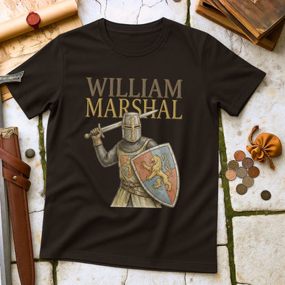 William Marshal Greatest Knight T-Shirt | Medieval History Crusader Tee | Magna Carta Baron Gift
