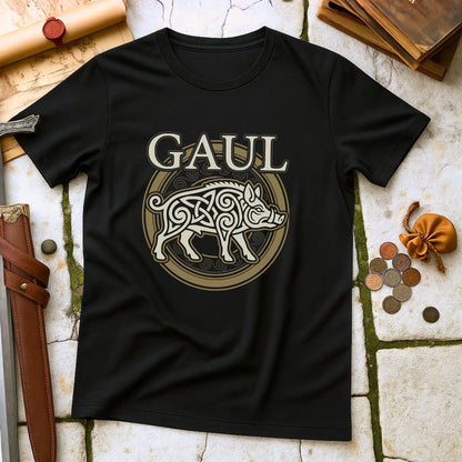 Gaul Celtic Warrior T-Shirt | Roman Conquest History Tee | Celtic Boar Symbolism Gift