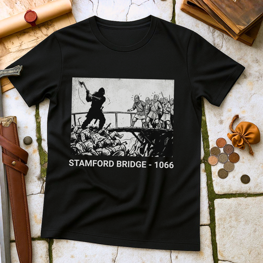 Battle of Stamford Bridge 1066 T-Shirt | Viking Berserker Lone Warrior Tee | Medieval History Norse Heritage Gift