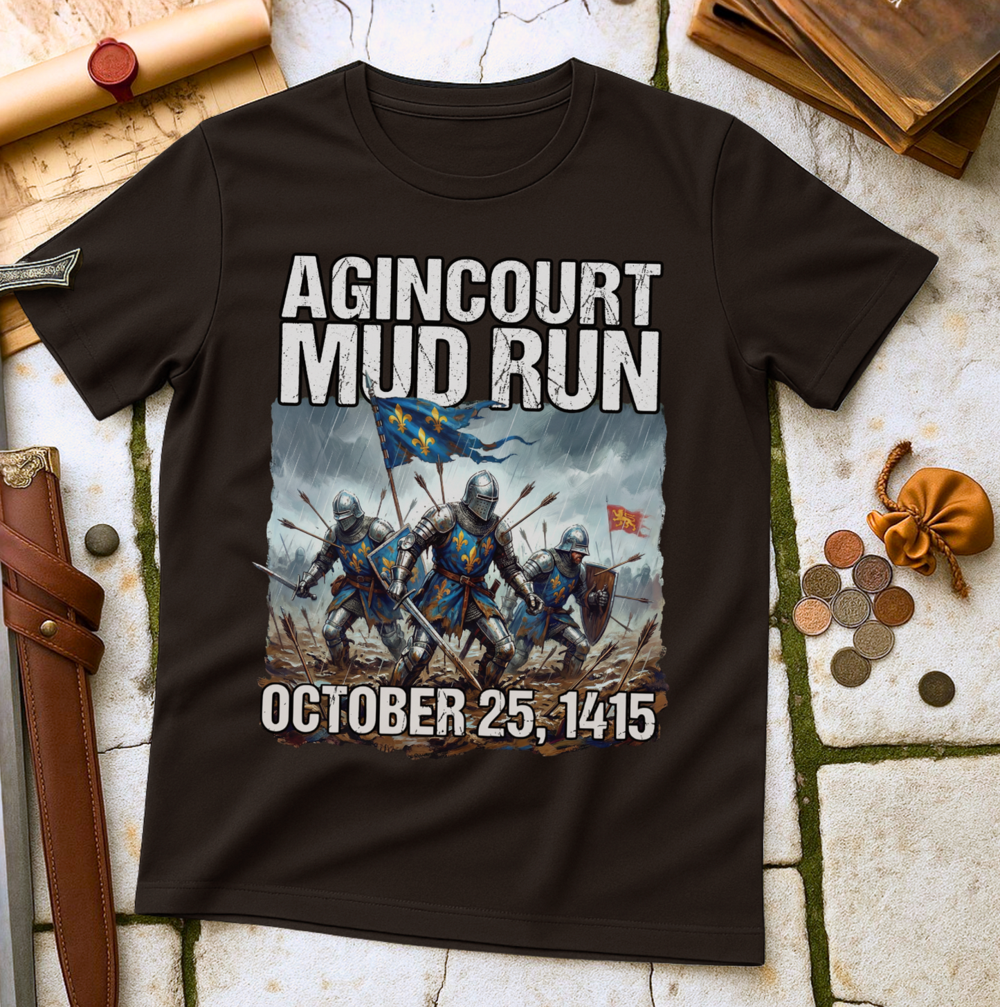 Battle of Agincourt 1415: Funny Mud Run English Medieval History