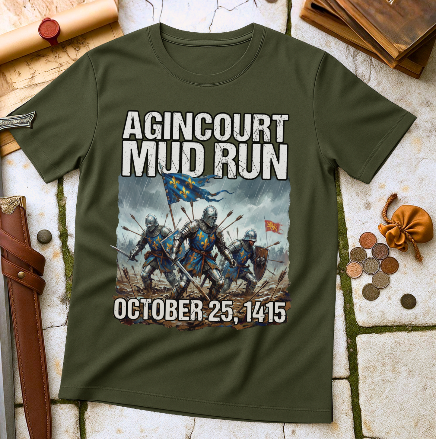 Battle of Agincourt 1415: Funny Mud Run English Medieval History