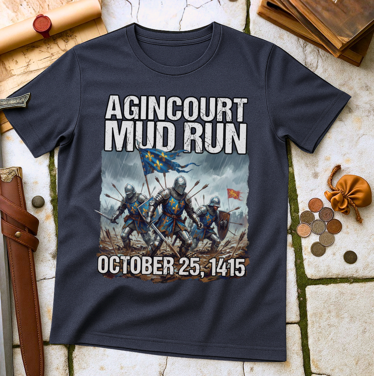Battle of Agincourt 1415: Funny Mud Run English Medieval History