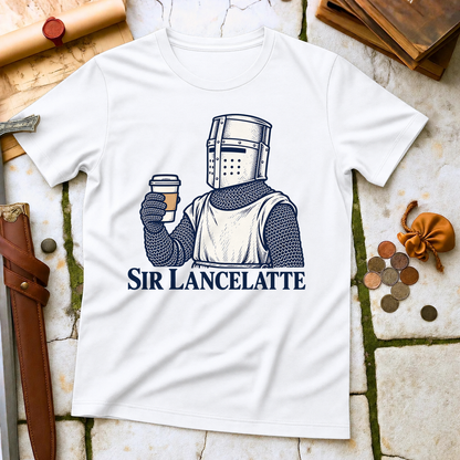 Sir Lancelatte T-Shirt - White