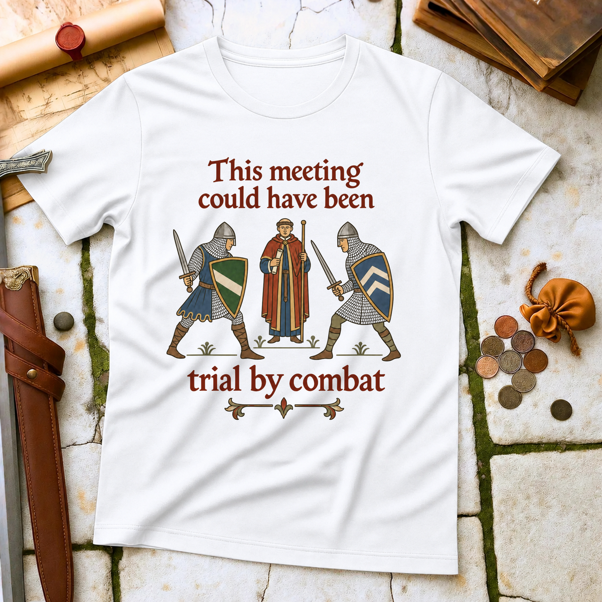 Trial by Combat T-Shirt - White