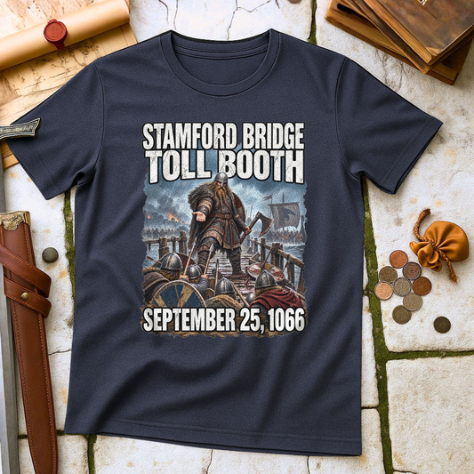 Stamford Bridge Toll Booth T-Shirt - Heather Navy