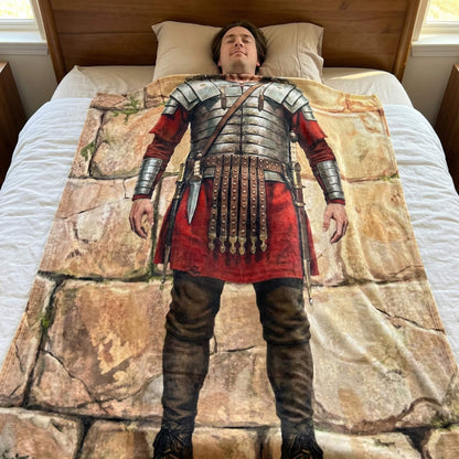 The Roman Legionary Soldier Blanket - SPQR Premium Velveteen Throw