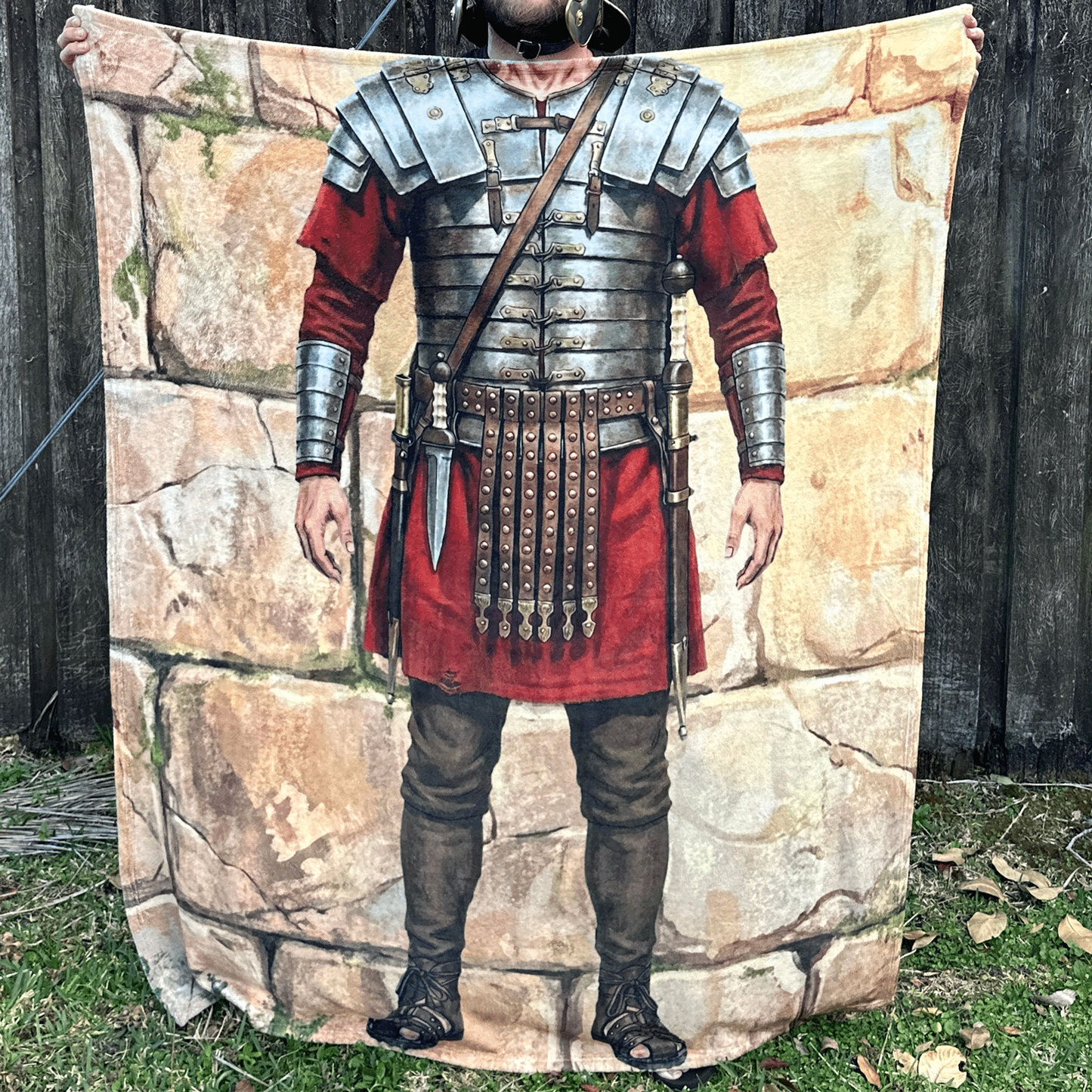 The Roman Legionary Soldier Blanket - SPQR Premium Velveteen Throw