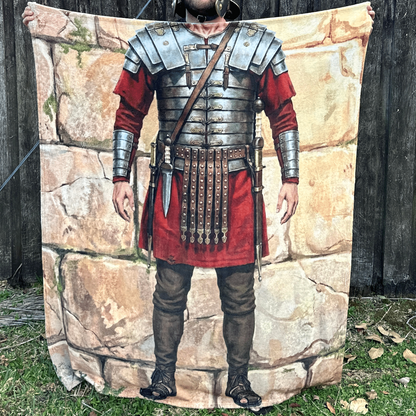 The Roman Legionary Soldier Blanket - SPQR Premium Velveteen Throw